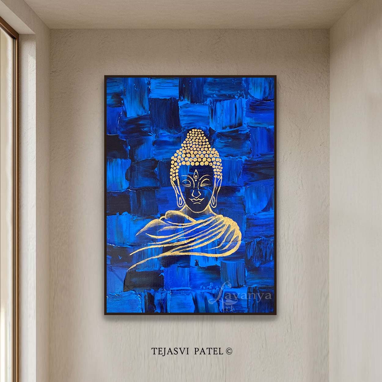 Buddha Canvas Painting | Textured Spiritual Wall Art