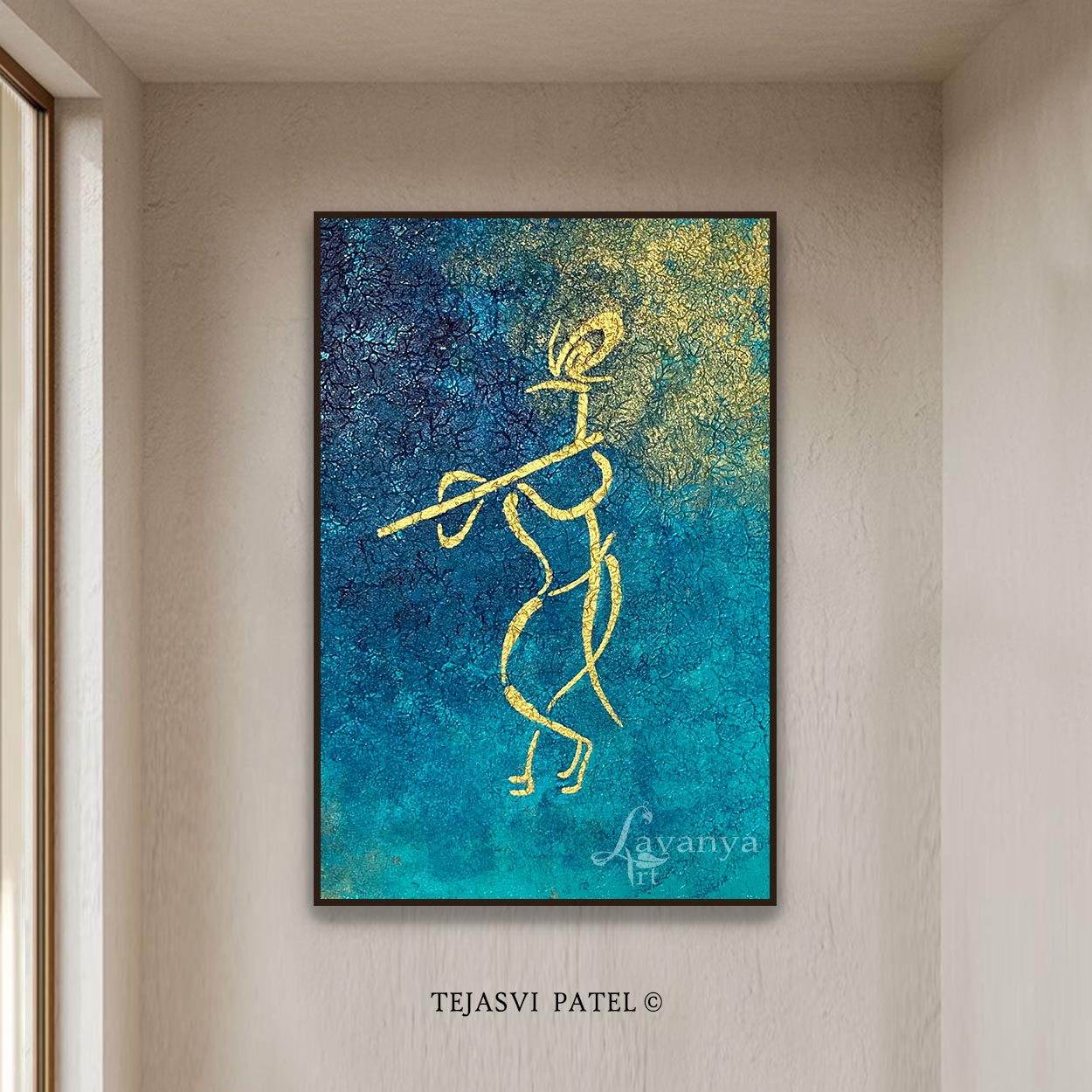 Radha Krishna Art | Modern Indian Canvas Painting
