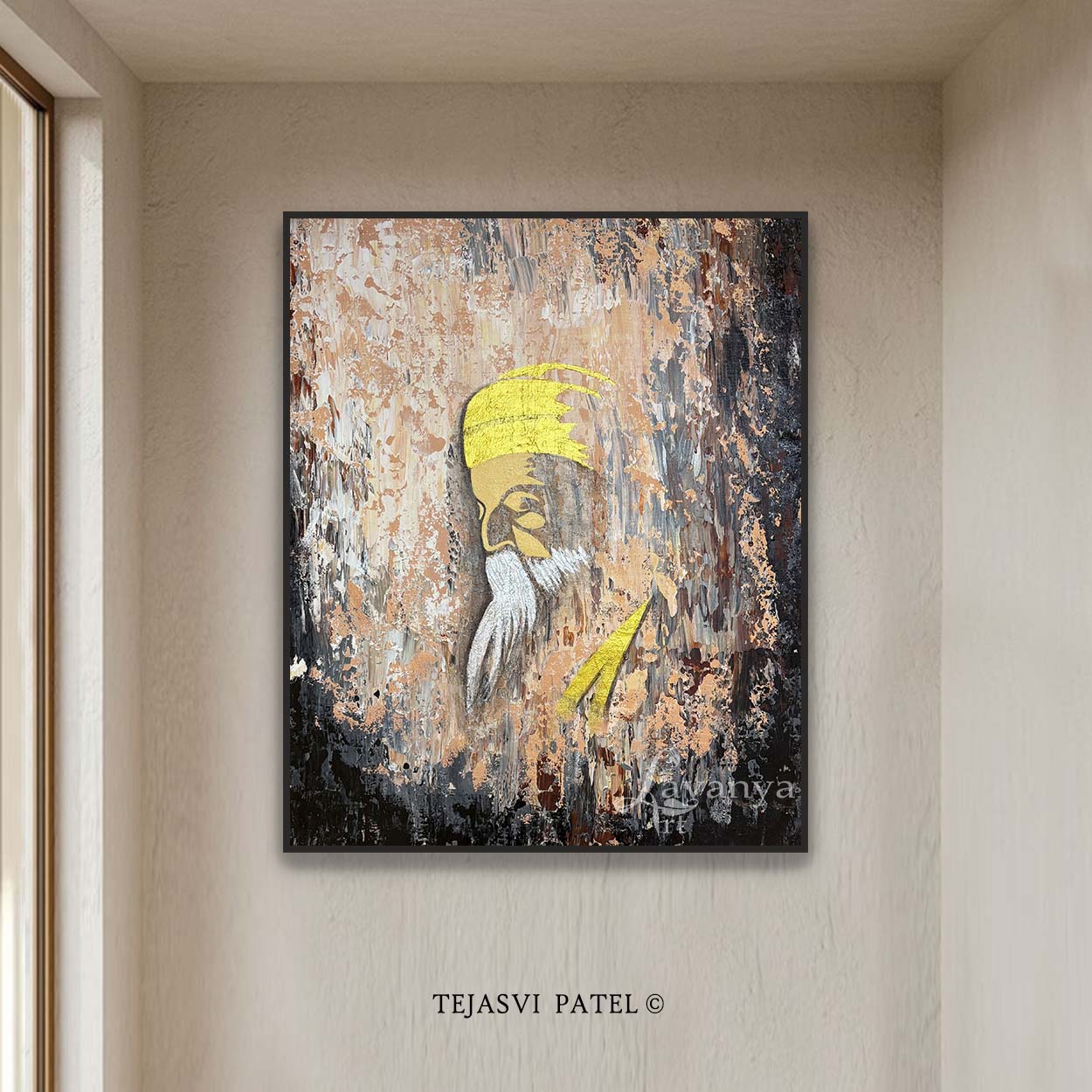 Guru Nanak Wall Decor | Sikh Spiritual Canvas Art