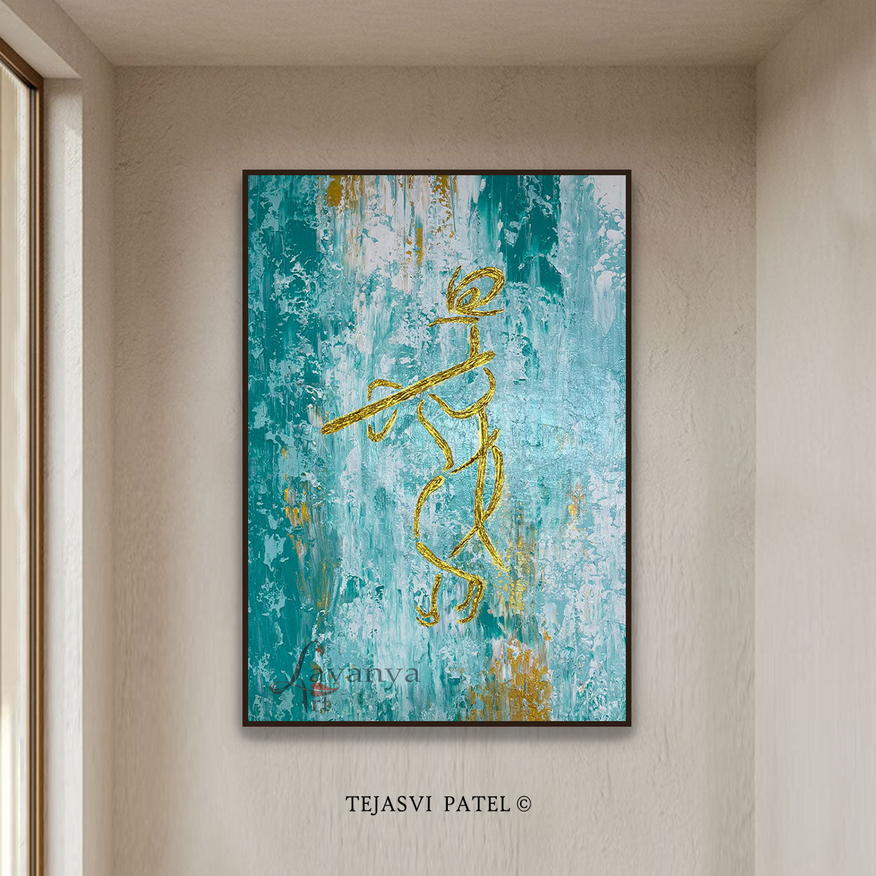 Radha Krishna Wall Art | Modern Indian Decor
