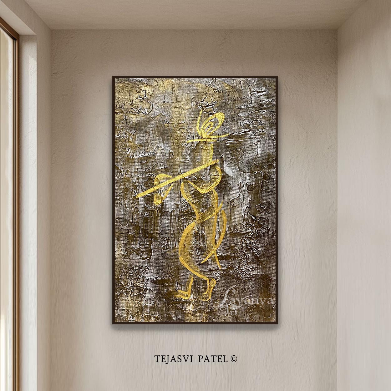 Radha Krishna Painting | Indian Modern Wall Art