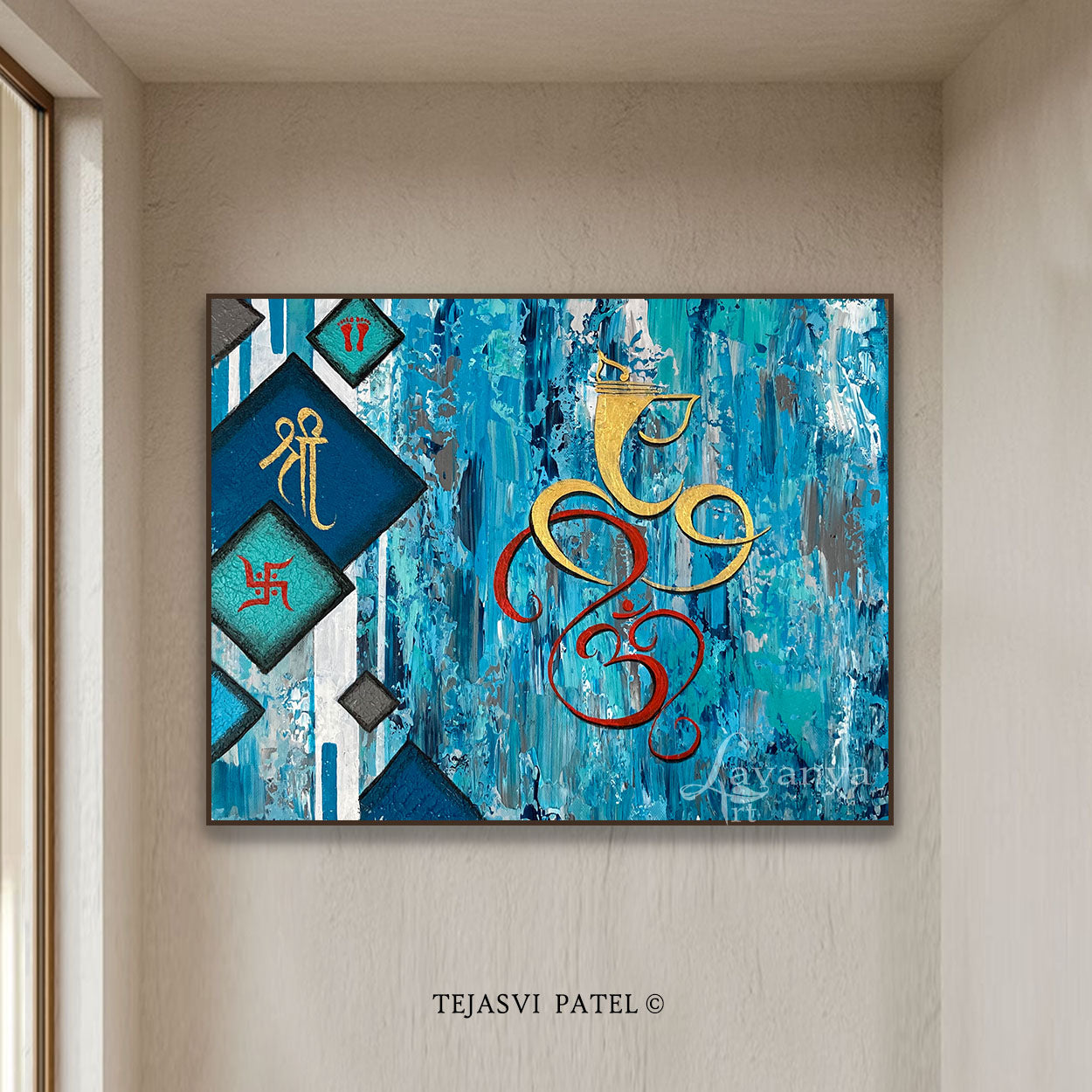 Original Ganesh Painting | Luxury Handmade Artwork