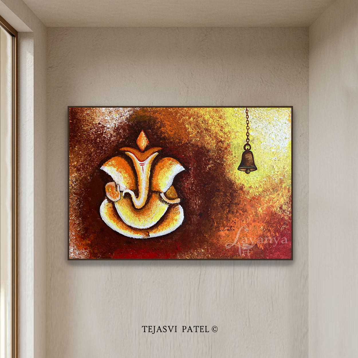 Extra Large Ganesha Painting | Original Indian Art