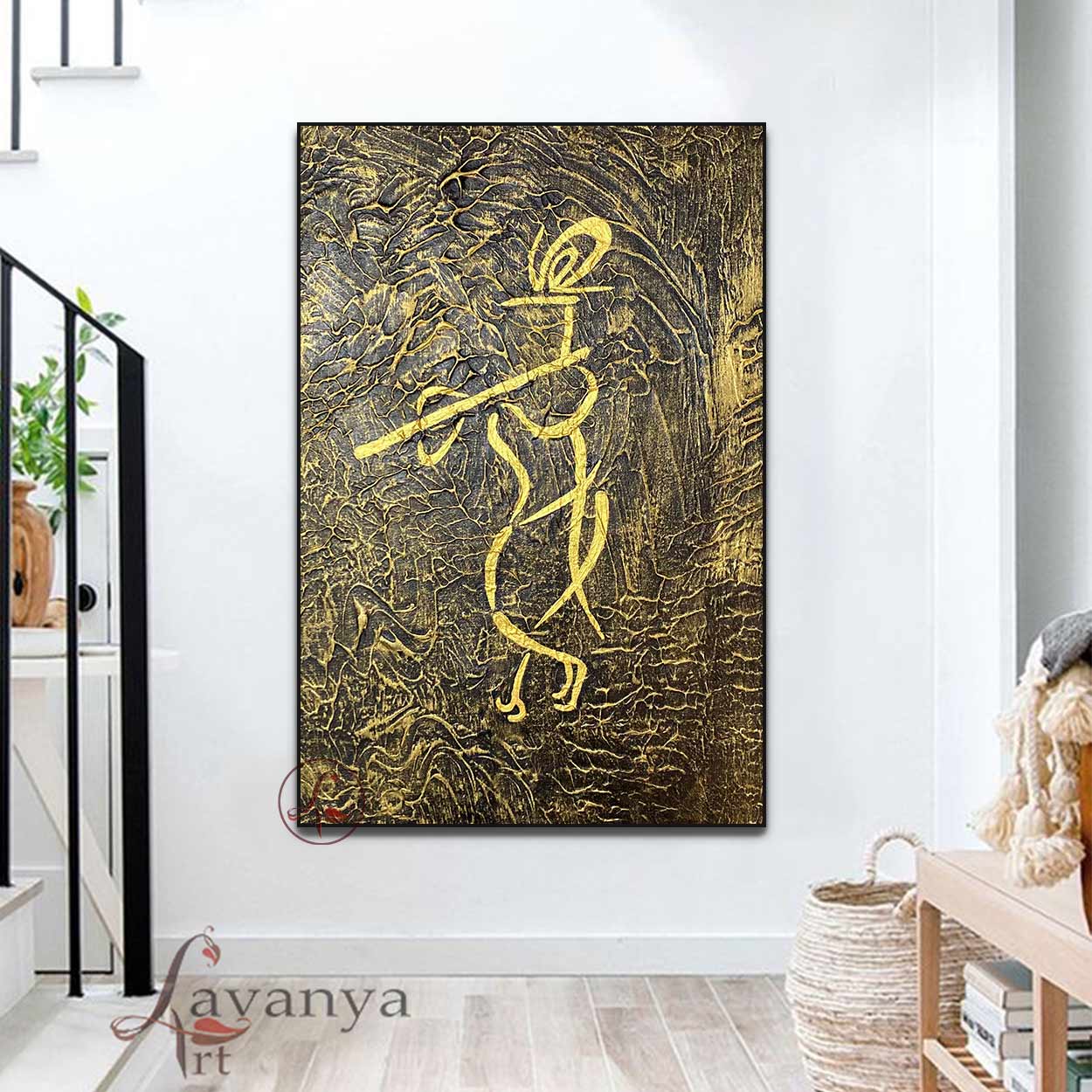Radha Krishna Painting | Modern Indian Canvas Art