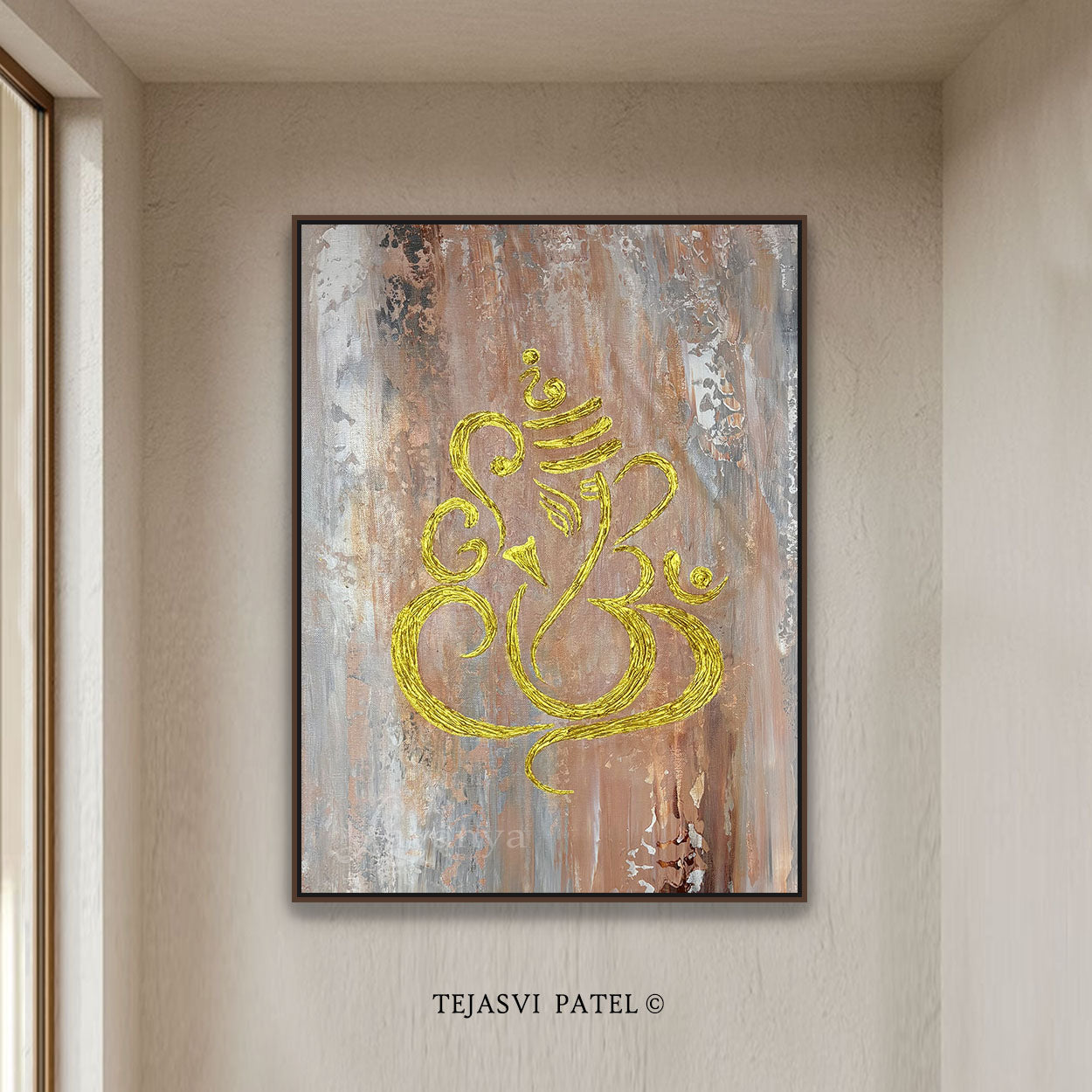 Abstract Ganesha Painting | Indian Modern Wall Art