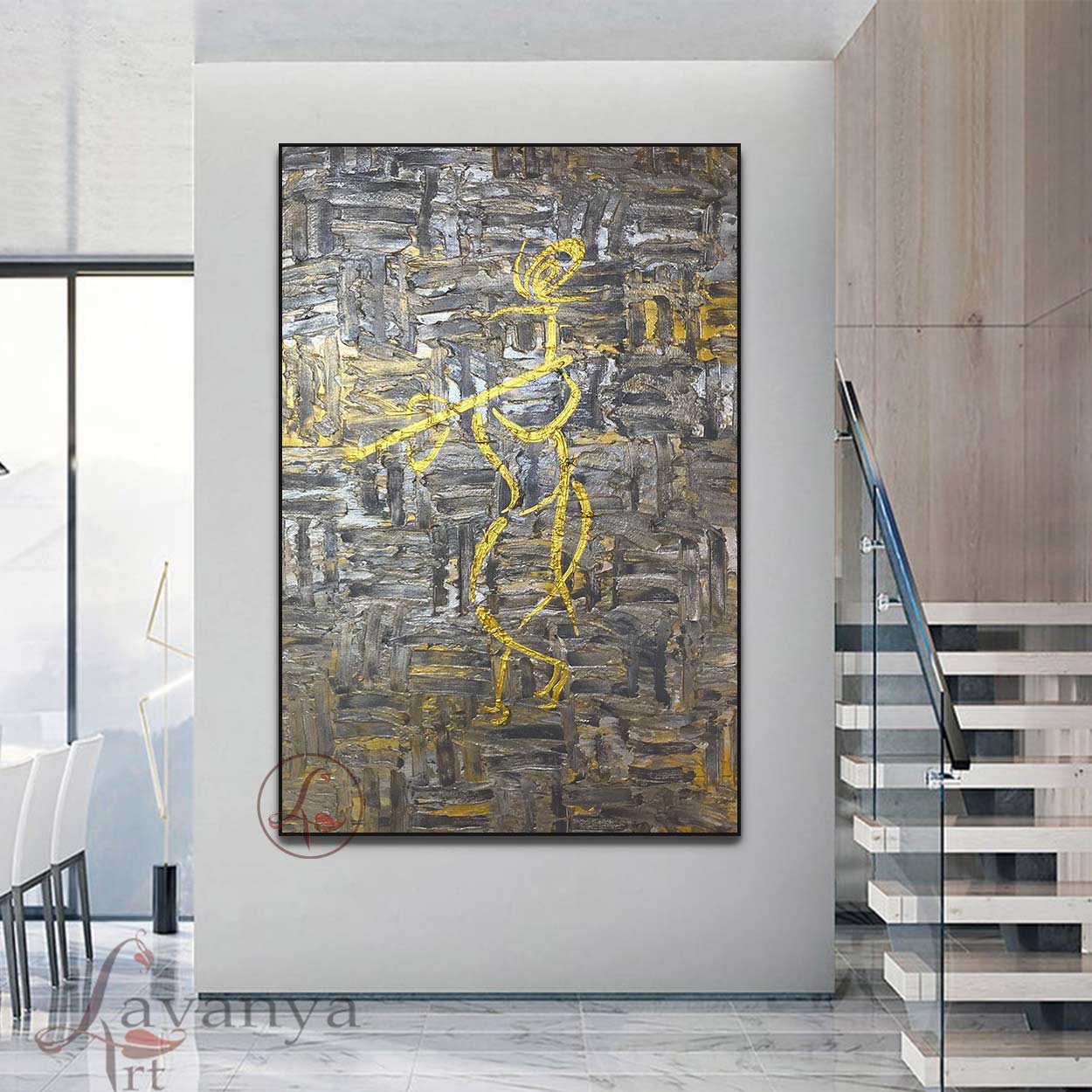 Krishna Wall Art | Contemporary Indian Spiritual Decor
