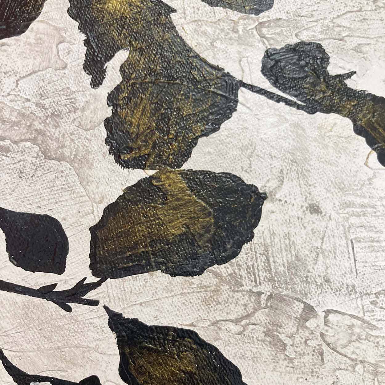 Contemporary Black White Painting | Textured Wall Art