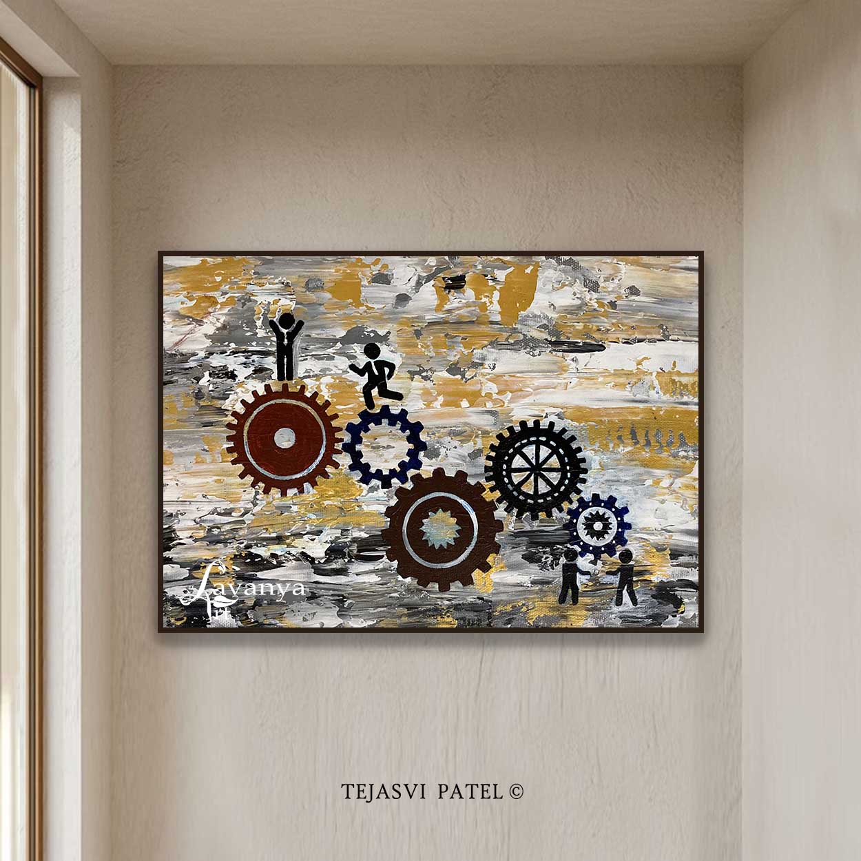 Modern Office Art | Abstract Canvas Painting