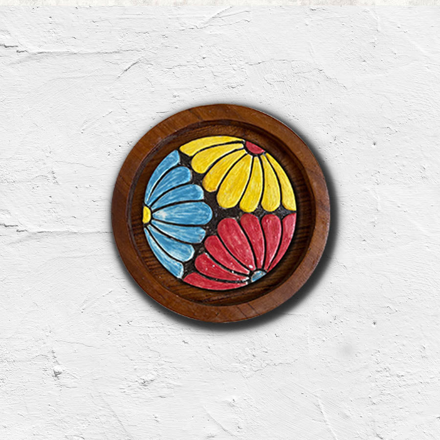 Ceramic Wall Sculpture | Handmade Tile Frame Farmhouse Decor