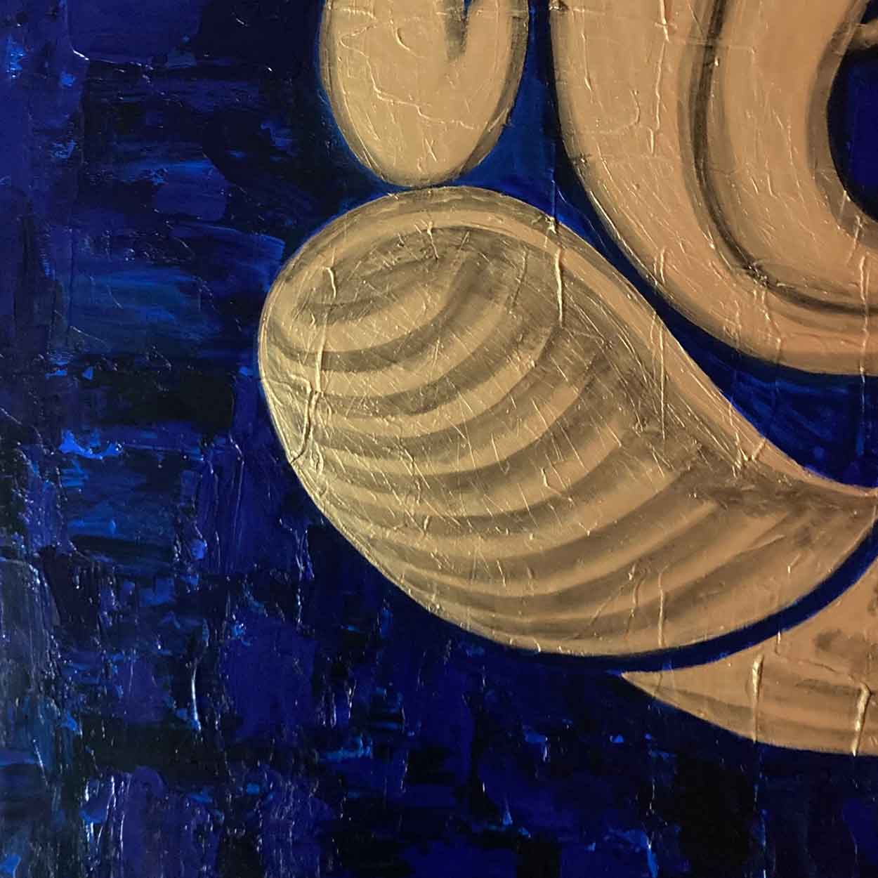 Abstract Ganesha Art | Modern Indian Minimalist Painting