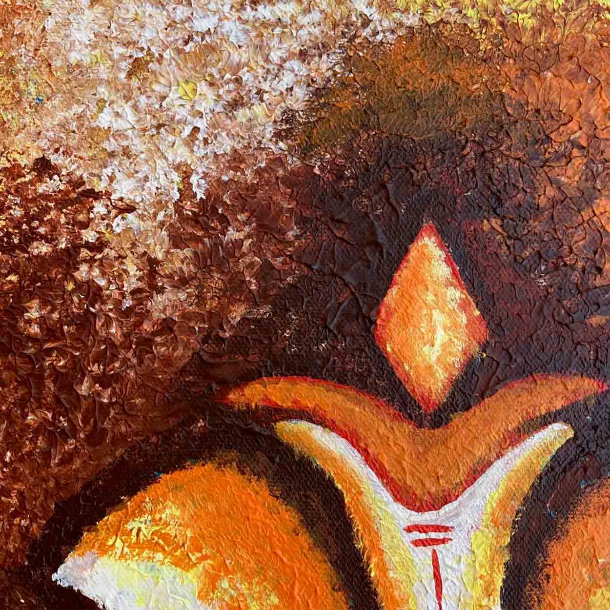 Ganesha Minimalist Painting | Abstract Indian Art