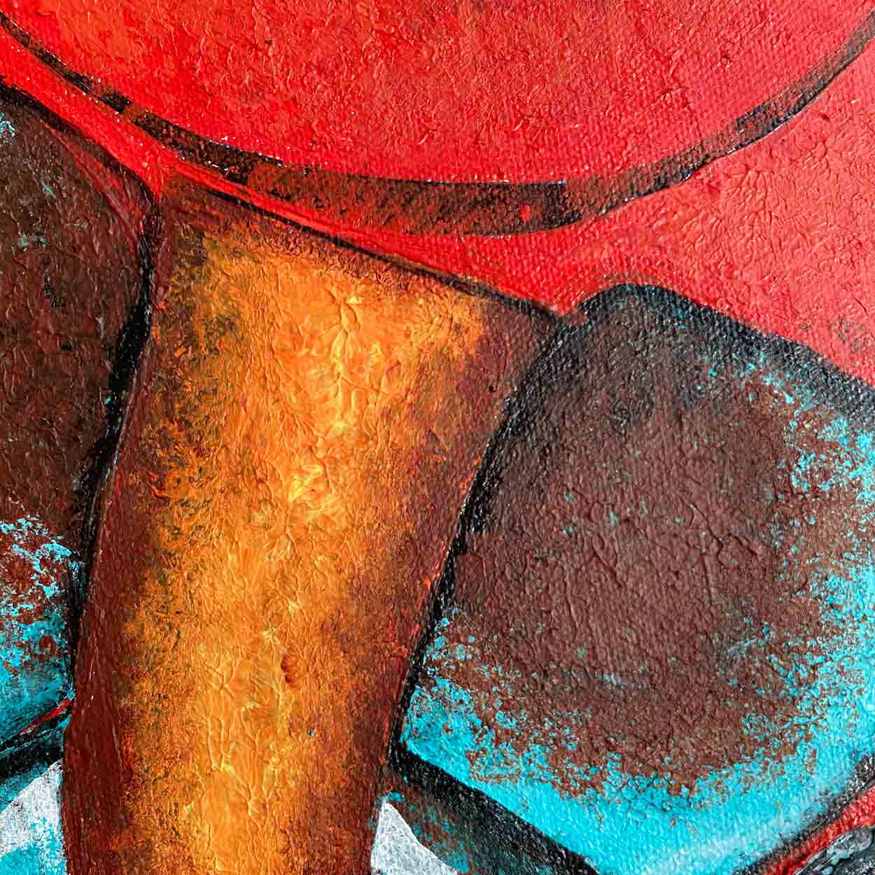 Abstract Ganesha Art | Modern Indian Minimalist Painting