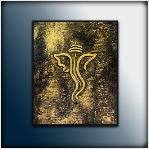testing-ganesha painting