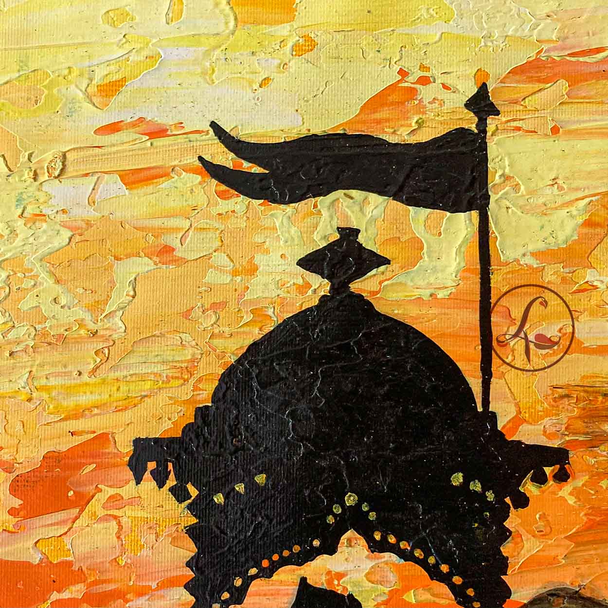 Mahabharat Painting | Krishna Arjun Chariot Canvas Art