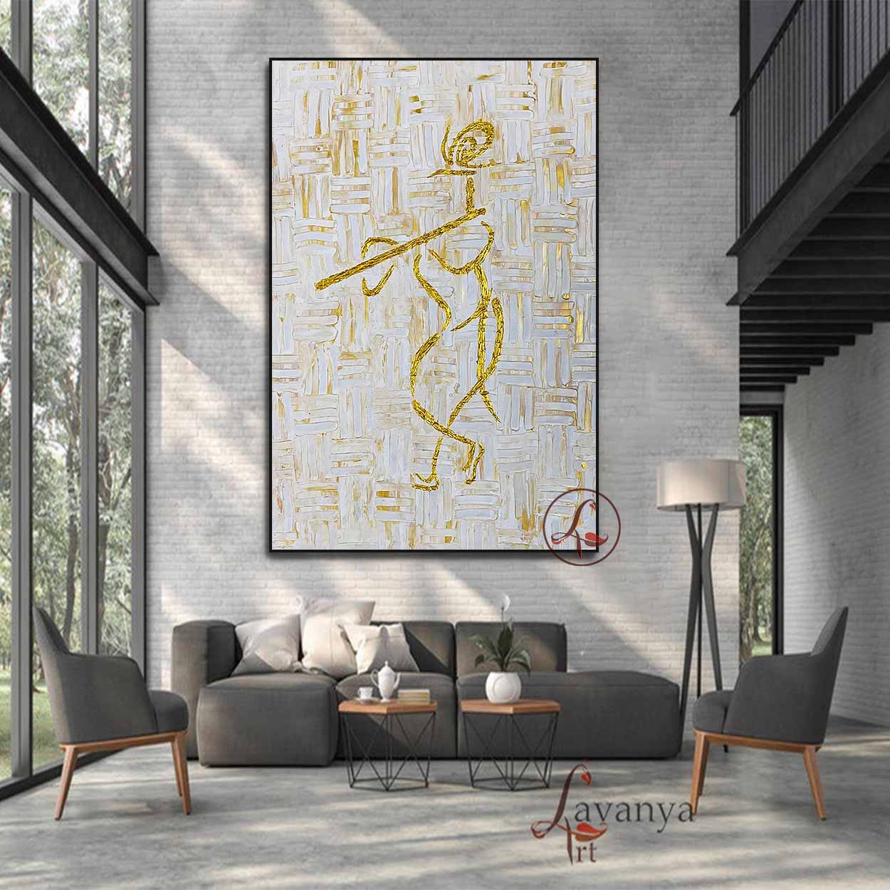 Krishna Canvas Painting | Contemporary Indian Art