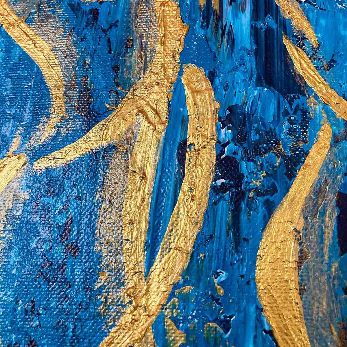 Krishna Modern Painting | Large Spiritual Canvas Art India