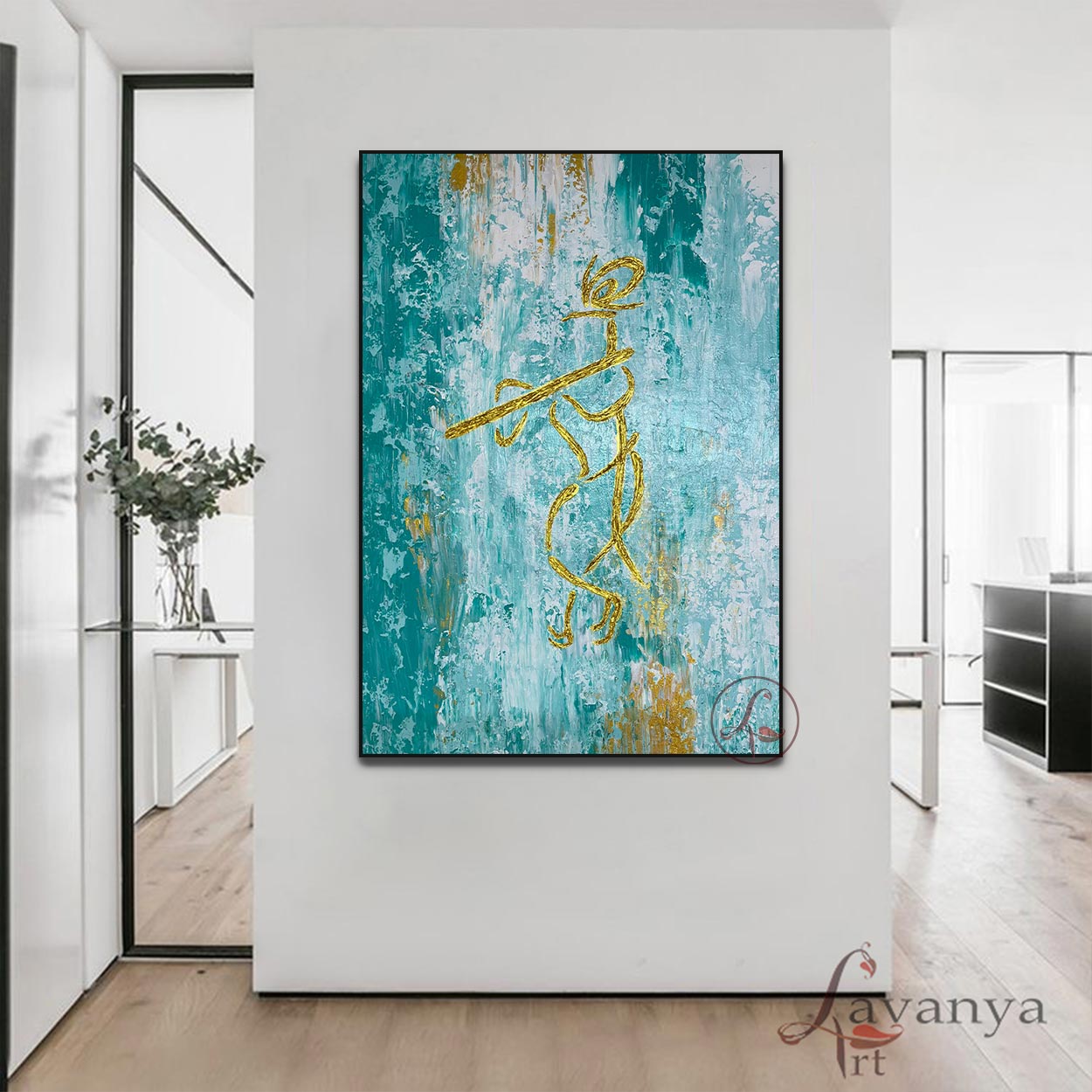 Radha Krishna Wall Art | Modern Indian Decor