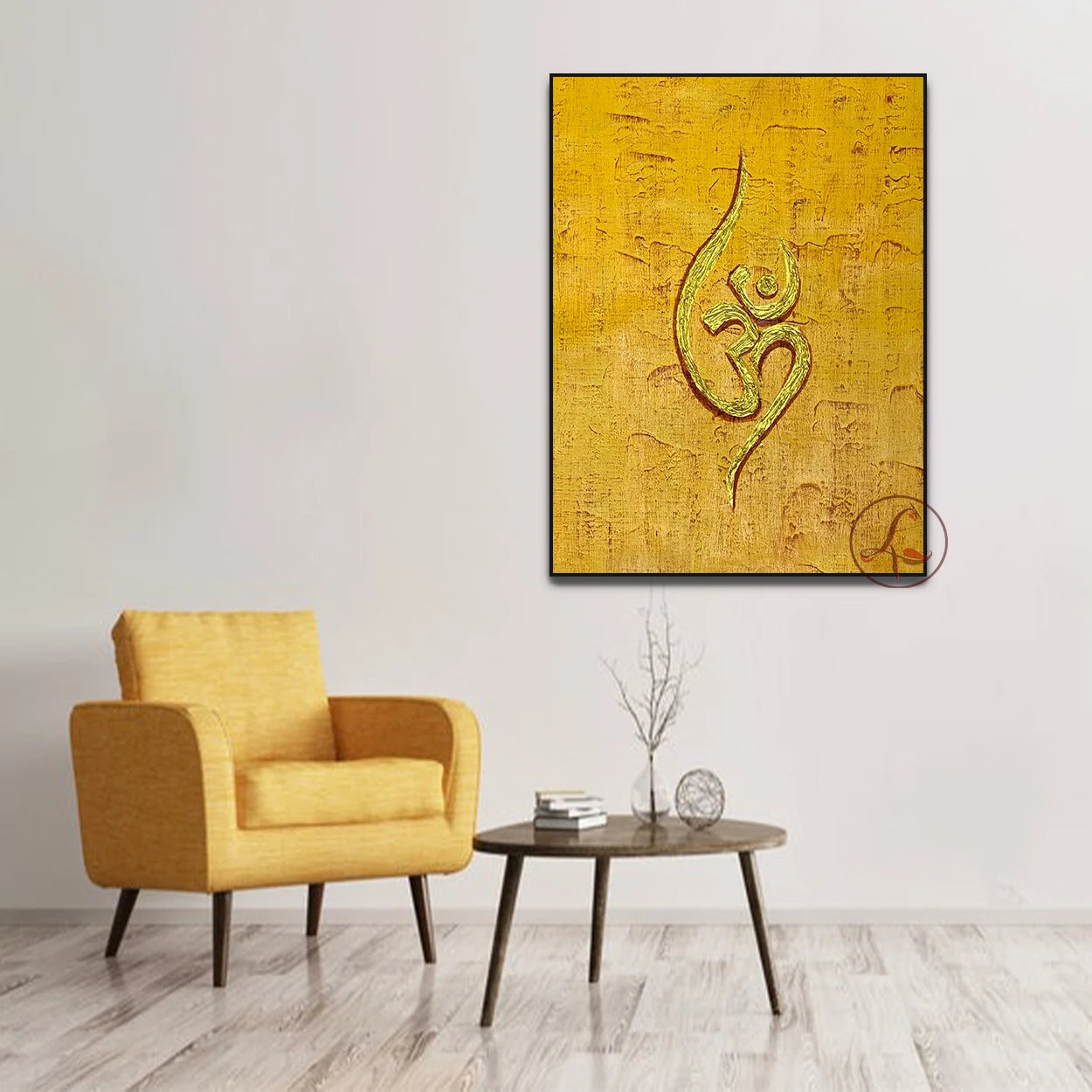 Om Canvas Painting | Modern Indian Spiritual Wall Art