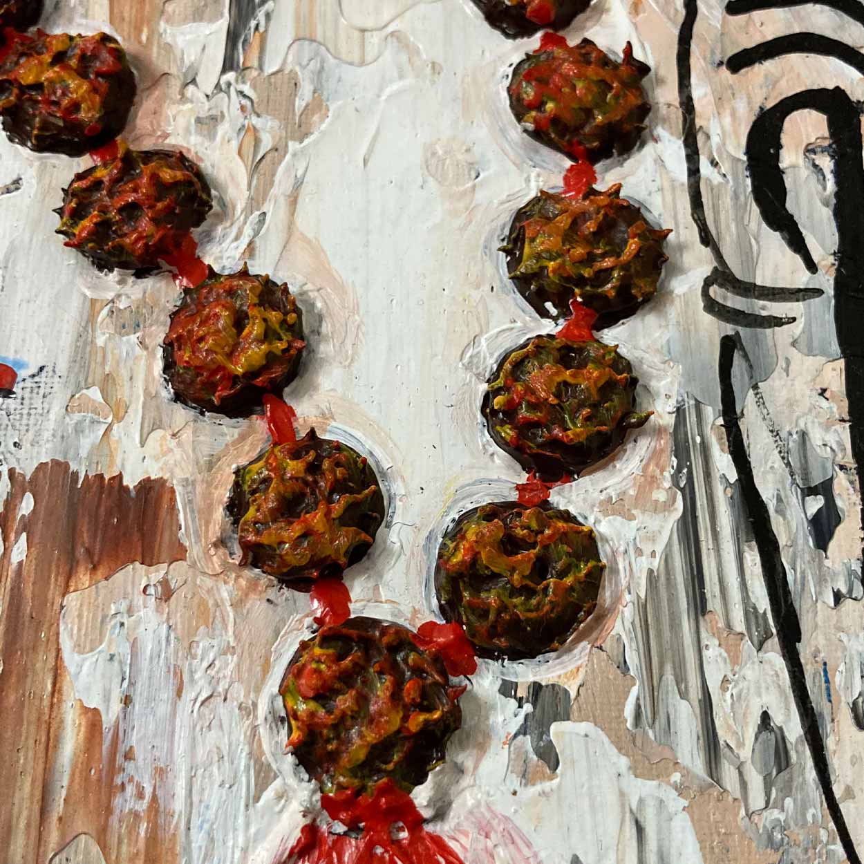 Shiva Abstract Painting | Handmade Hindu Acrylic Canvas Wall Art