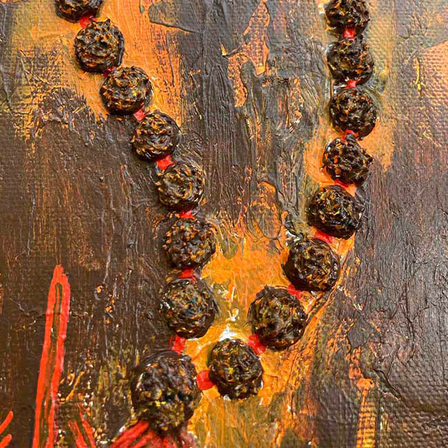 Modern Shiva Painting | Contemporary Indian Abstract Canvas Wall Decor