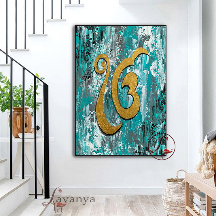 Ek Onkar Abstract Art | Original Sikh Canvas Painting