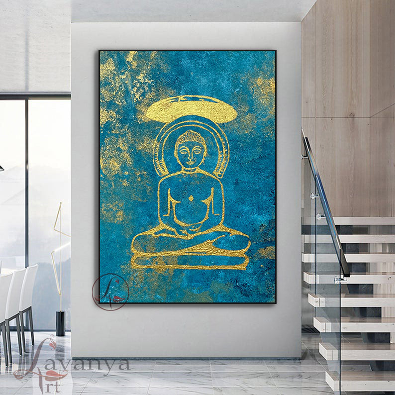 Mahavir Swami Wall Art | Jain Painting | Indian Decor