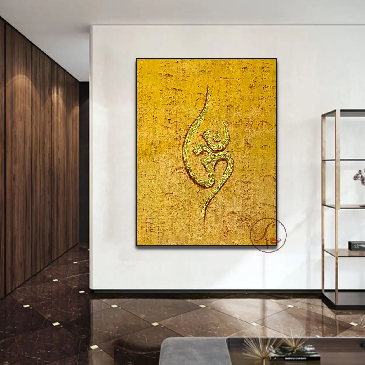 Om Canvas Painting | Modern Indian Spiritual Wall Art
