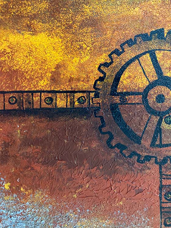 Teamwork Painting | Modern Abstract Office Wall Art