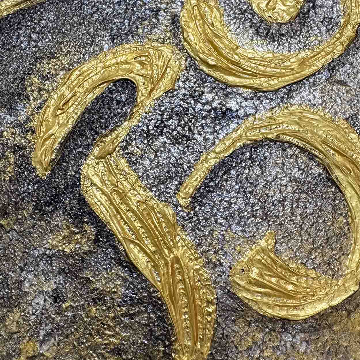 Handmade Om Canvas Art | Abstract Indian Wall Decor