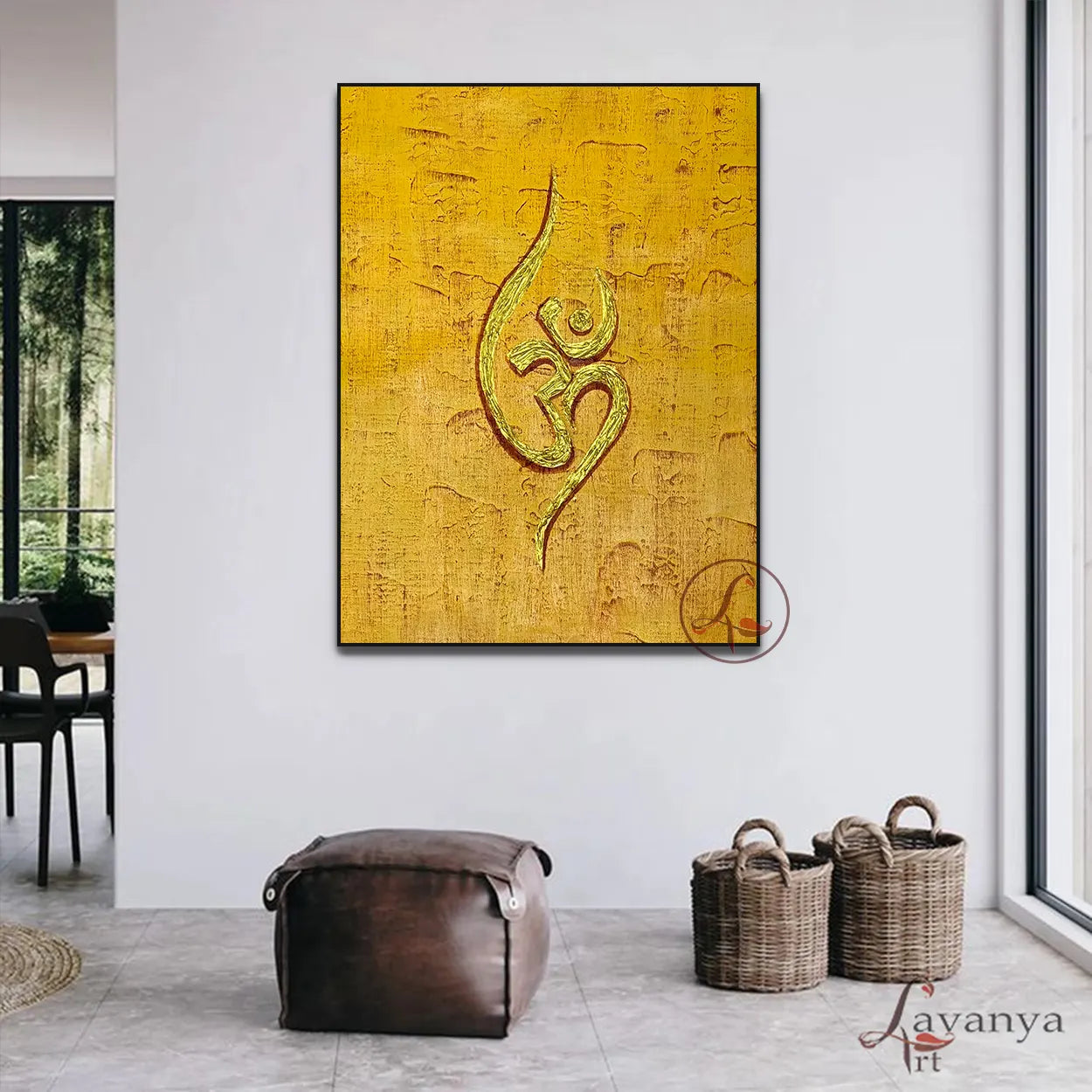 Om Canvas Painting | Modern Indian Spiritual Wall Art