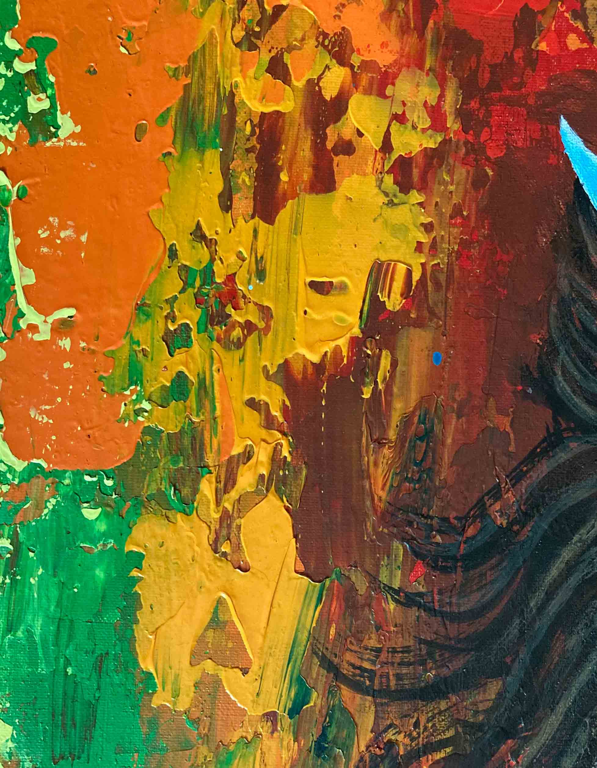 Abstract Shiva Painting | Modern Indian Canvas Wall Art