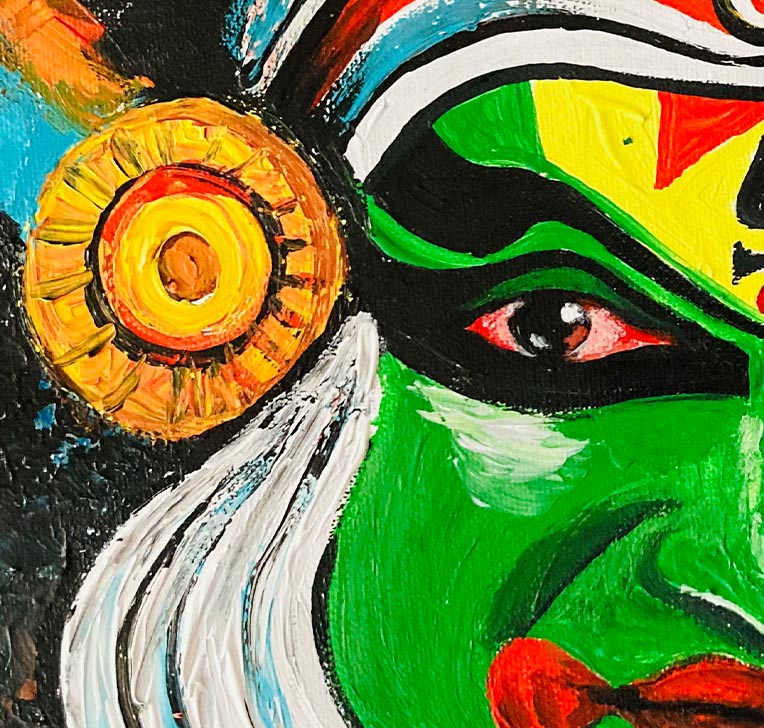 Kathakali Painting | Handcrafted Kerala Art for Home Decor