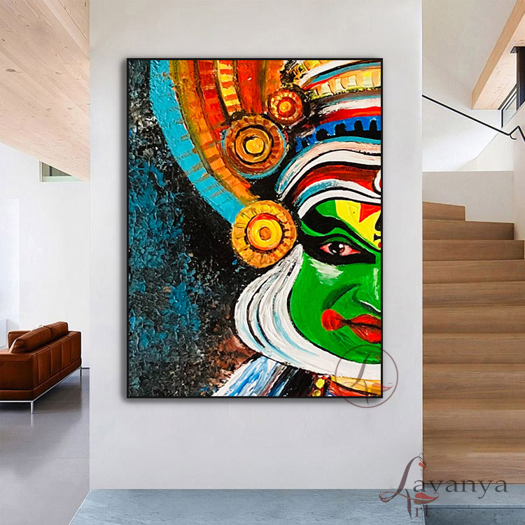 Kathakali Painting | Handcrafted Kerala Art for Home Decor