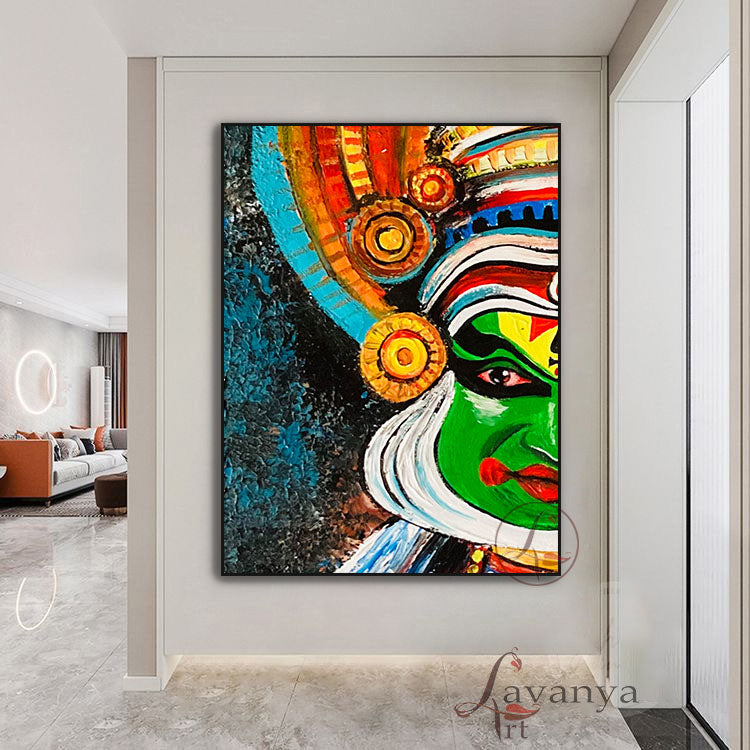 Kathakali Painting | Handcrafted Kerala Art for Home Decor