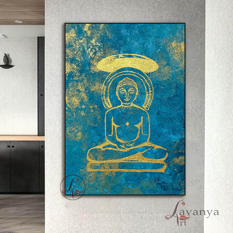 Mahavir Swami Wall Art | Jain Painting | Indian Decor