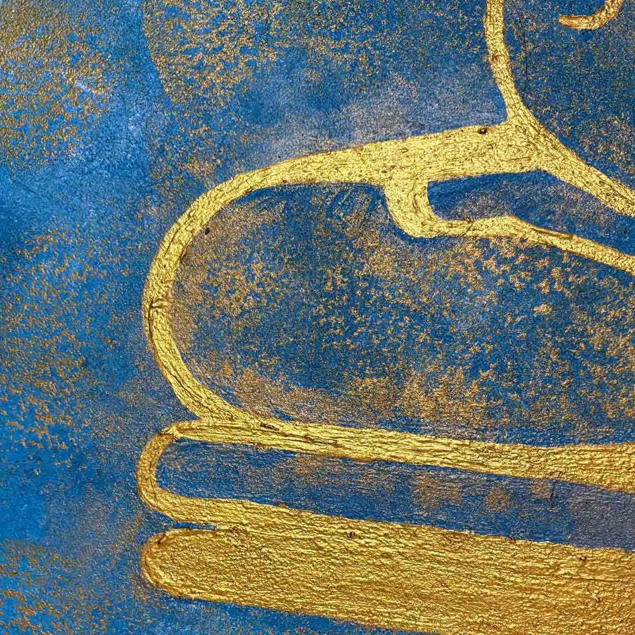 Shri Simandhar Swami Jain Art: Abstract Canvas Painting, bhavi Tirthankara