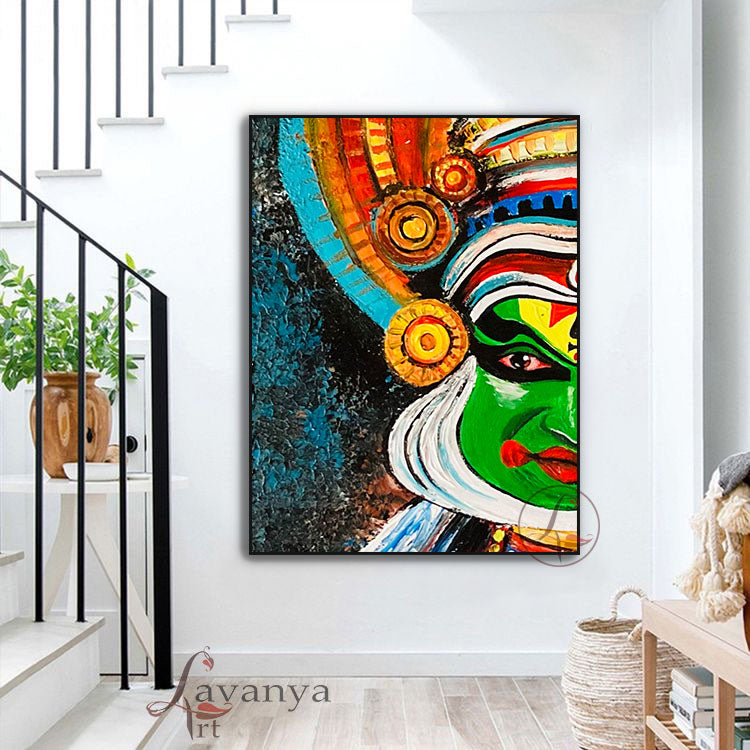 Kathakali Painting | Handcrafted Kerala Art for Home Decor