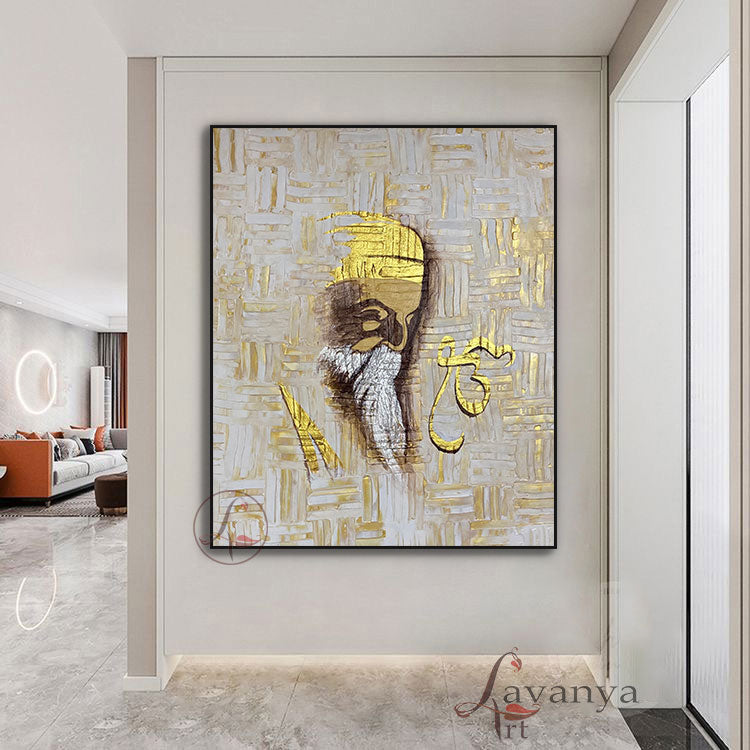 Guru Nanak Art | Sikh Spiritual Home Wall Decor