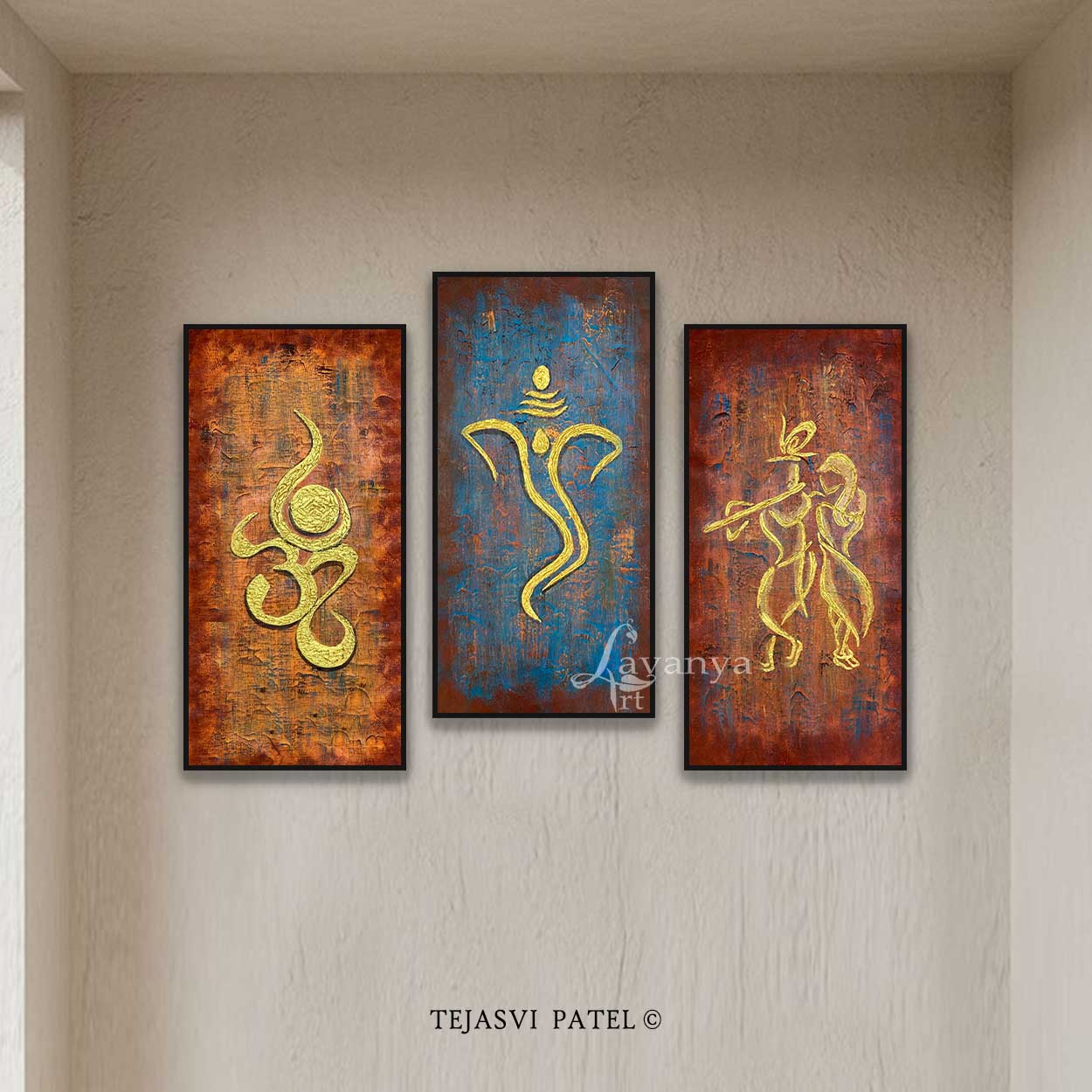 Original Handmade Multi Panel Canvas Art