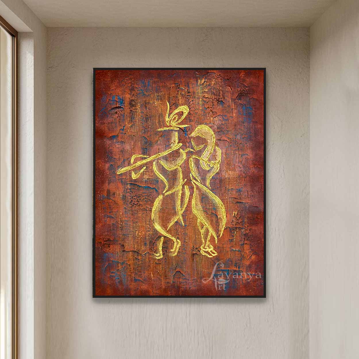 krishna abstract art by tejasvi patel