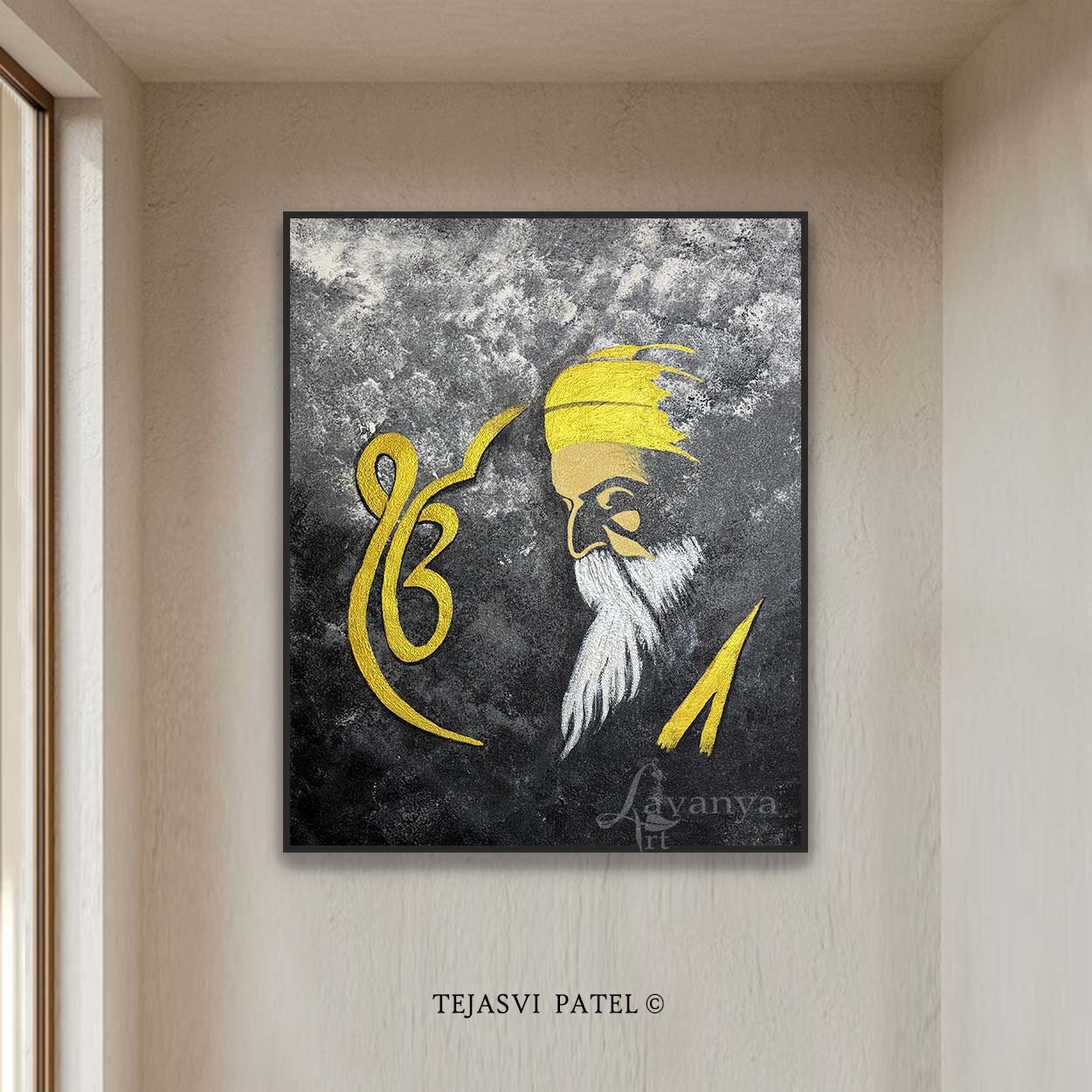 Guru Nanak Dev Ji Wall Art | Sikh Decor Painting