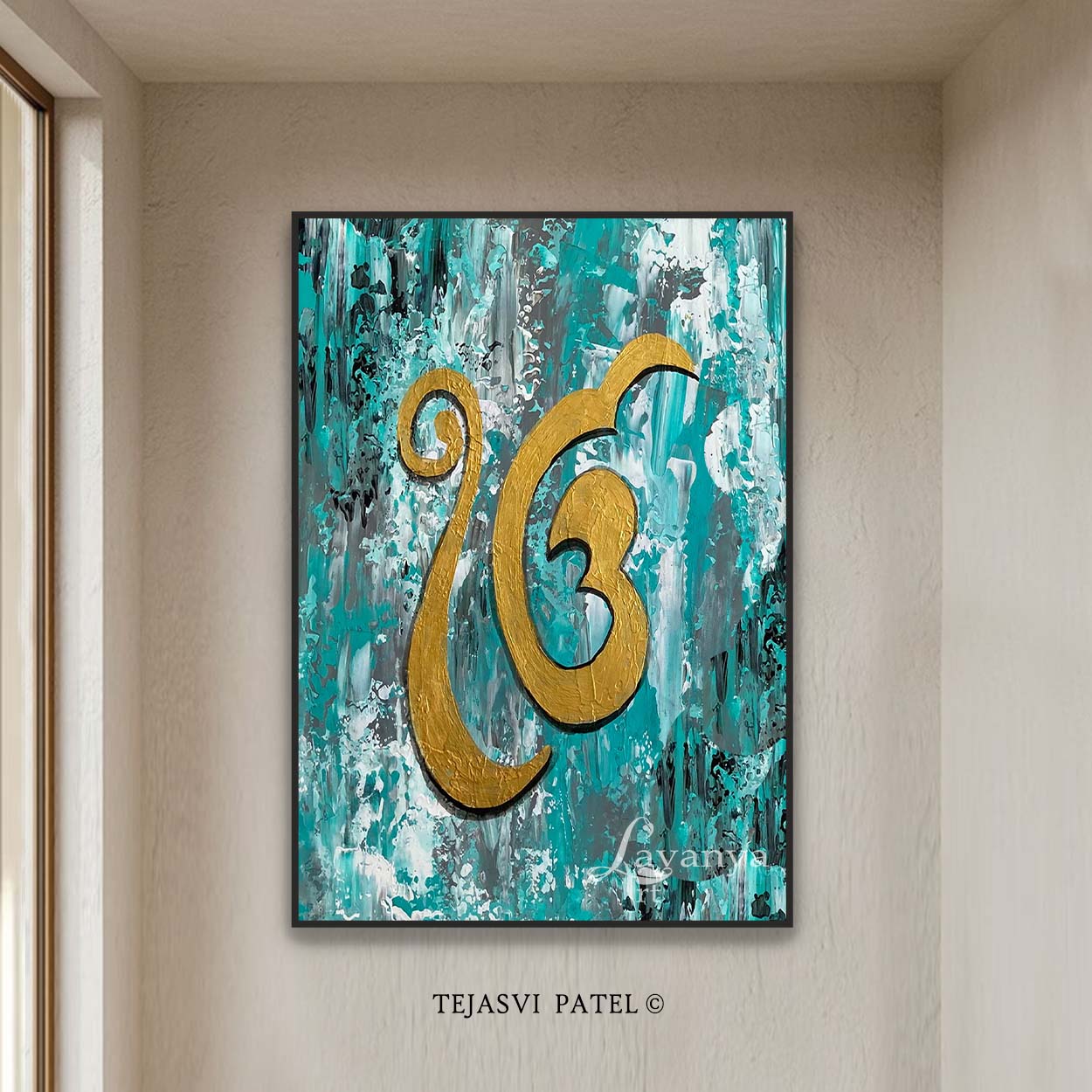 Ek Onkar Abstract Art | Original Sikh Canvas Painting