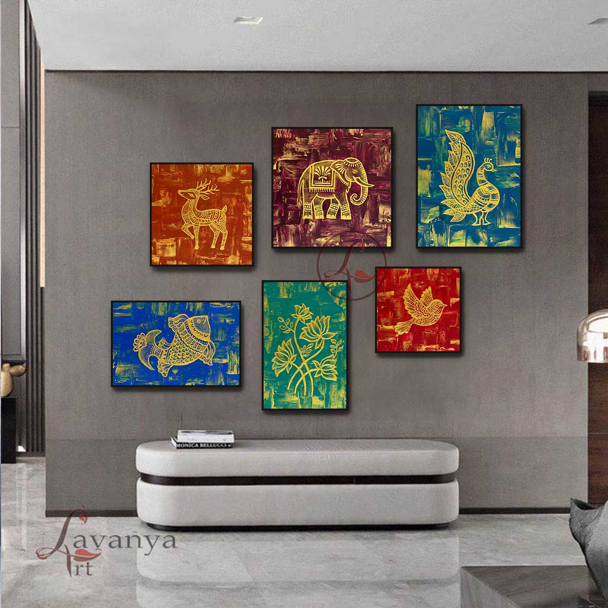Modern Madhubani Painting Set | Contemporary Indian Art