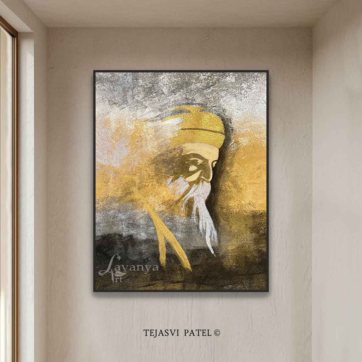 Guru Nanak Painting | Original Sikh Home Decor Art