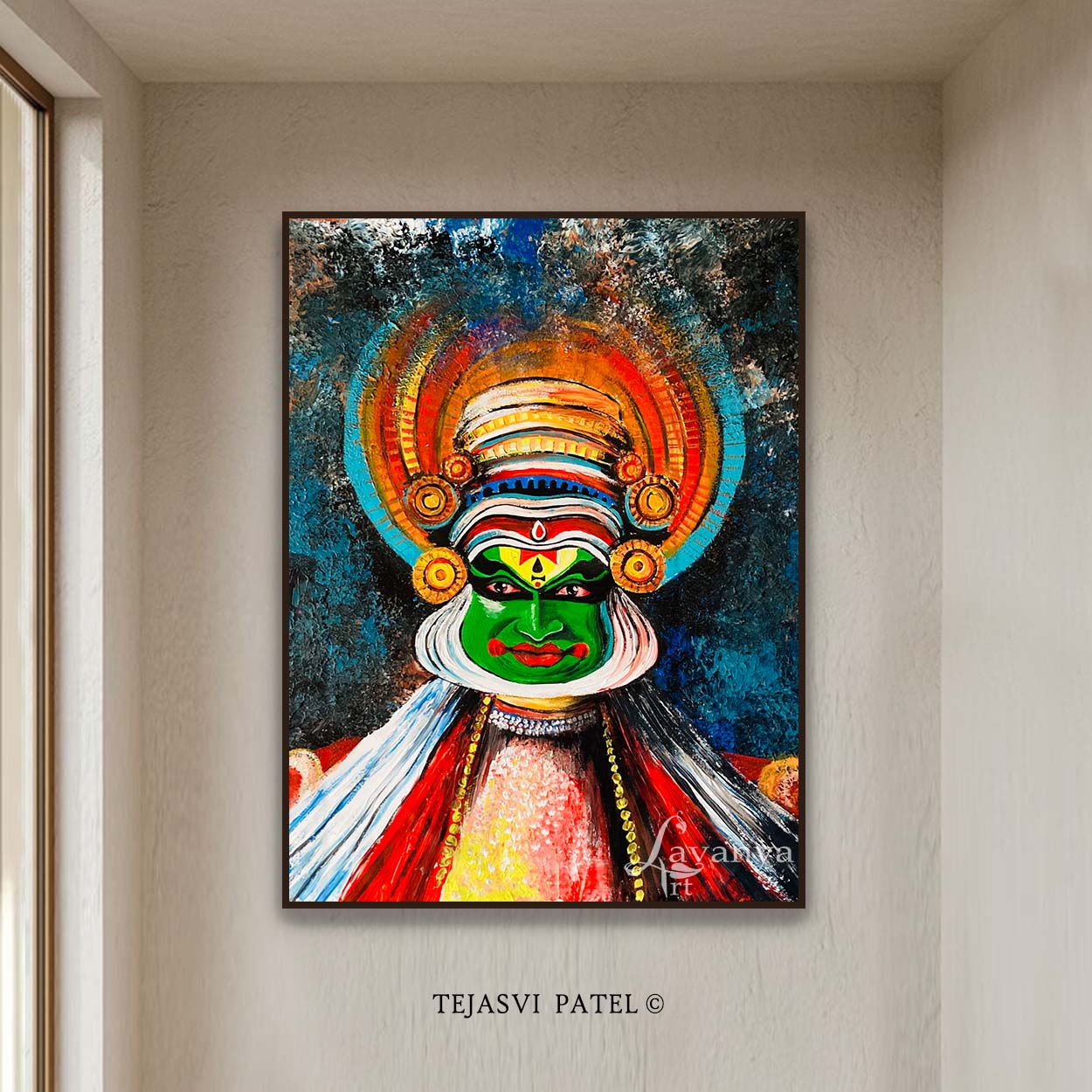 Original Kathakali Painting | Indian Cultural Wall Art