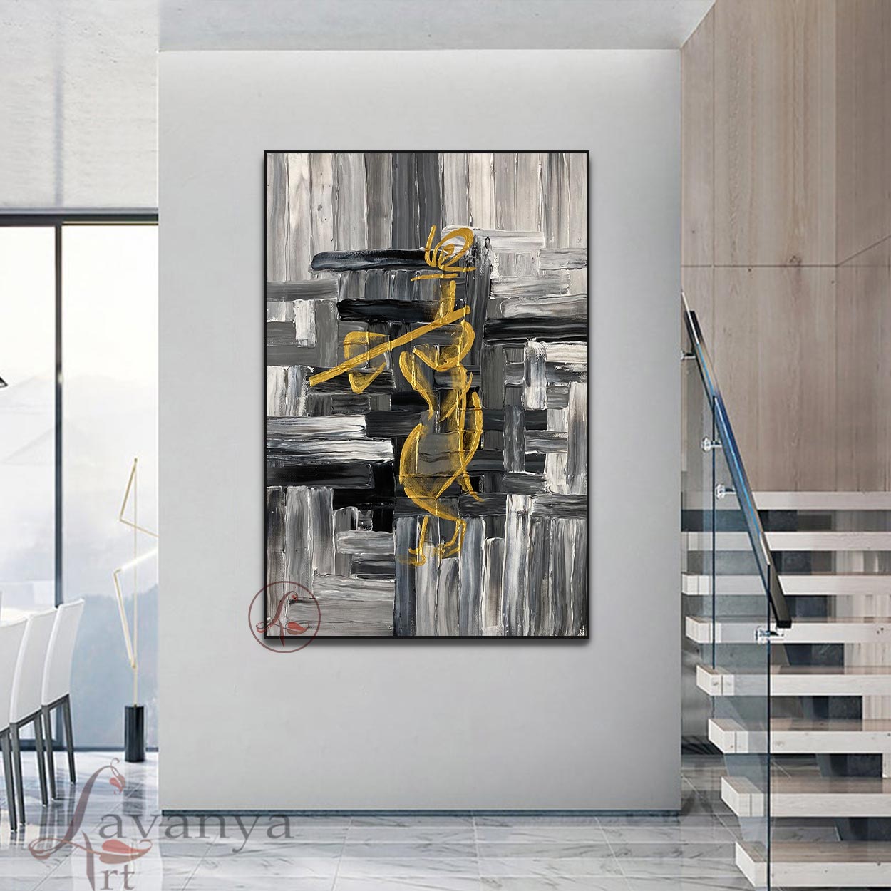 Radha Krishna Art | Modern Indian Spiritual Canvas