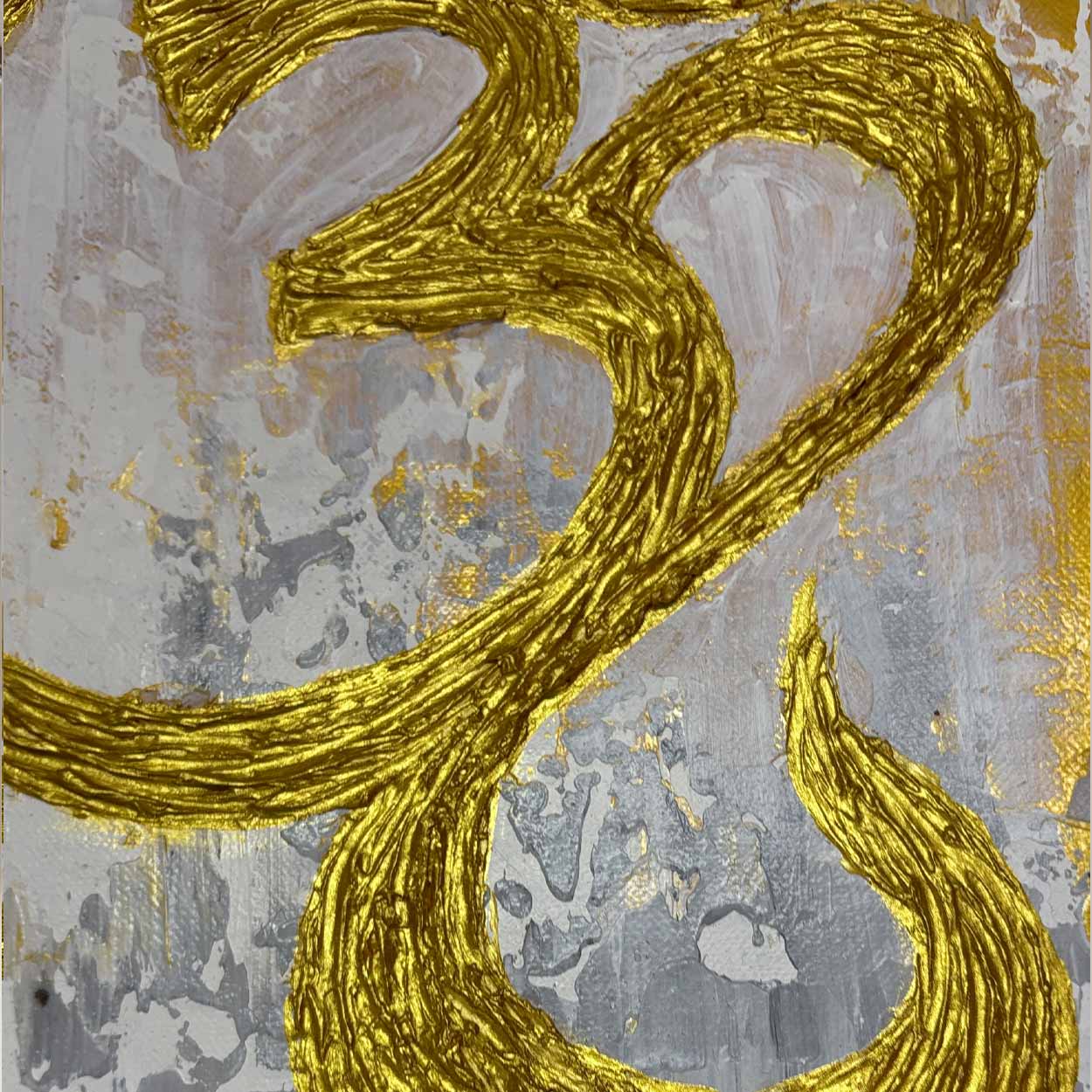 Abstract Om Painting | Modern Indian Spiritual Canvas Art