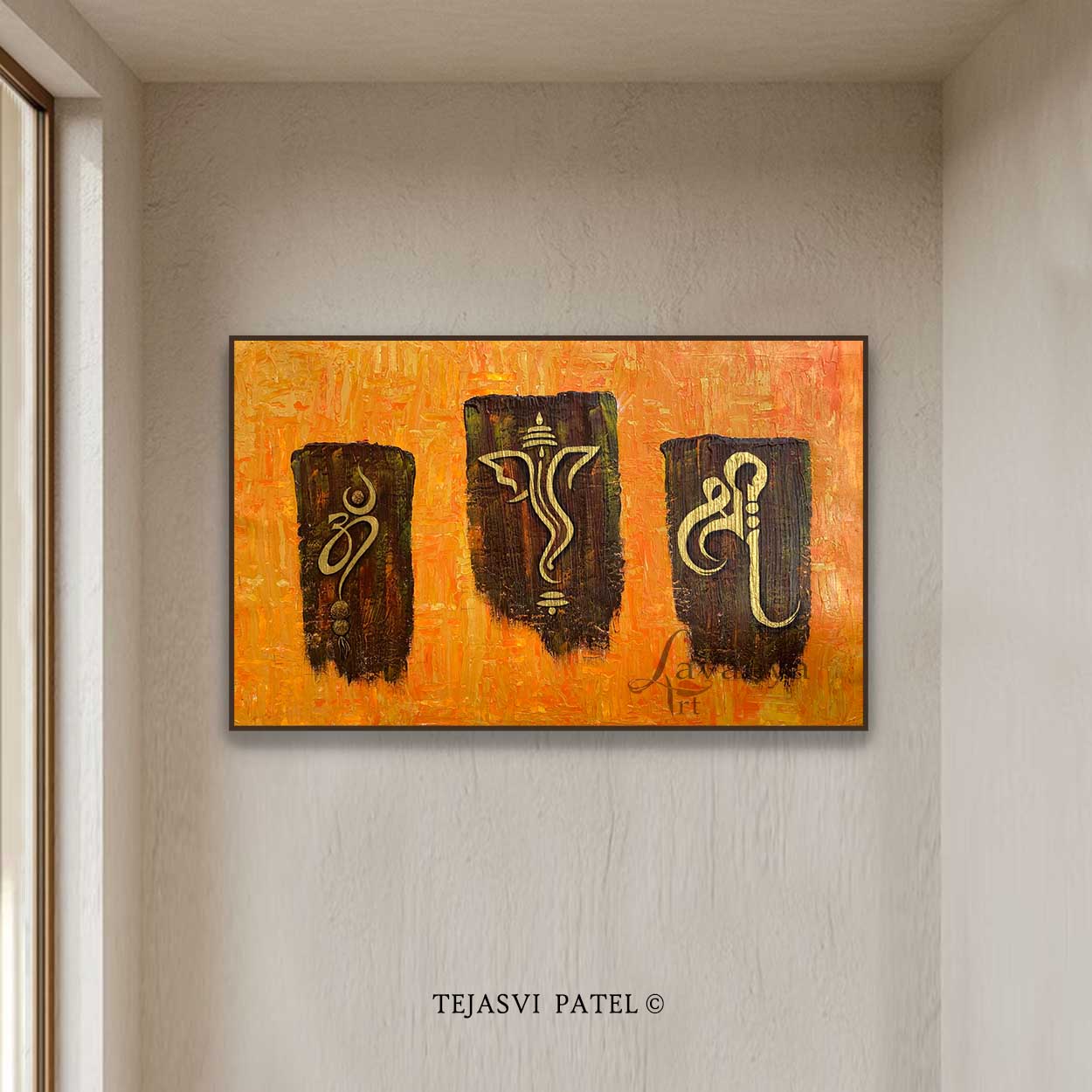 Ganesha, Om, Shree Wall Art | Modern Indian Painting