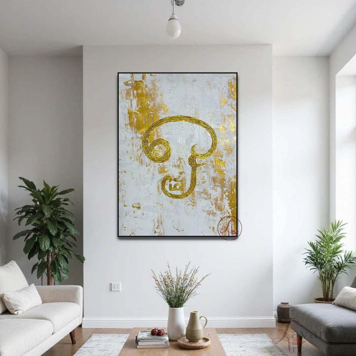 Tamil Om Painting | Handcrafted Spiritual Wall Art & Decor