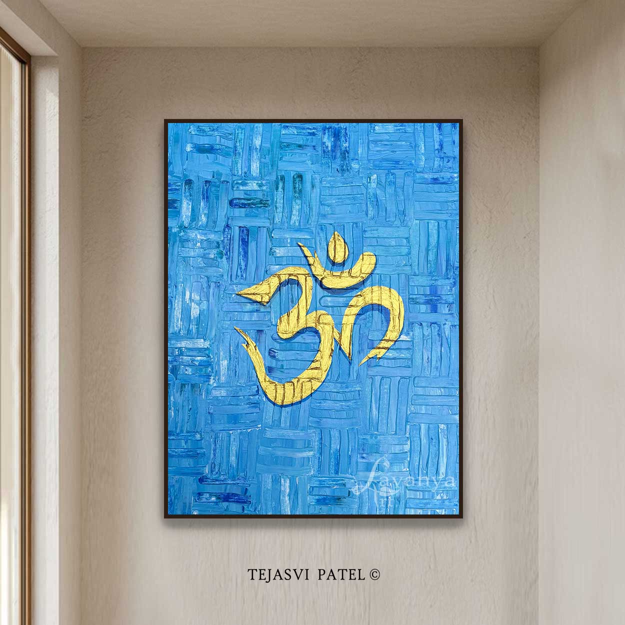 Om Abstract Painting | Handmade Indian Textured Art